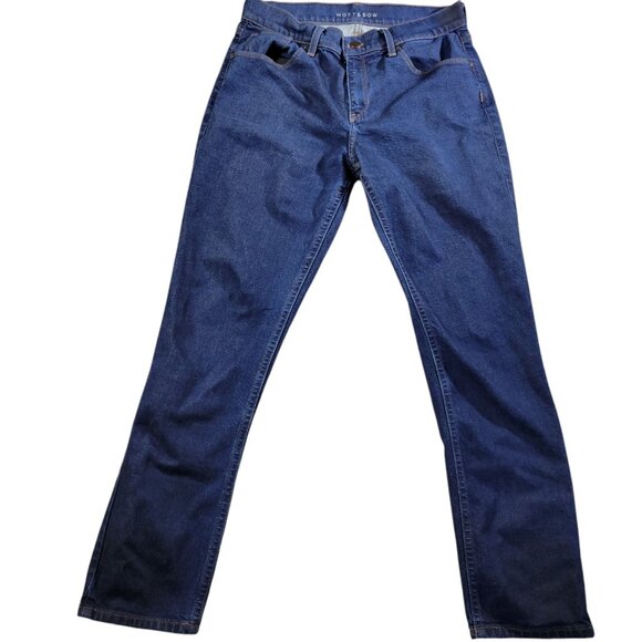 Mott and Bow Denim - Mott and Bow Jeans Womens 30x30 Boyfriend Dark Wash Denim